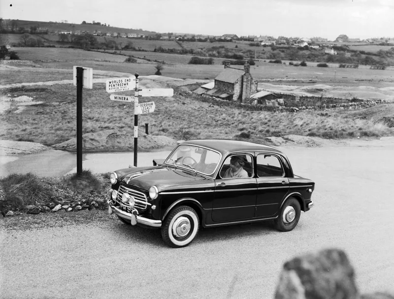 Geoff Charles road tests the Fiat 1100 (1451495)