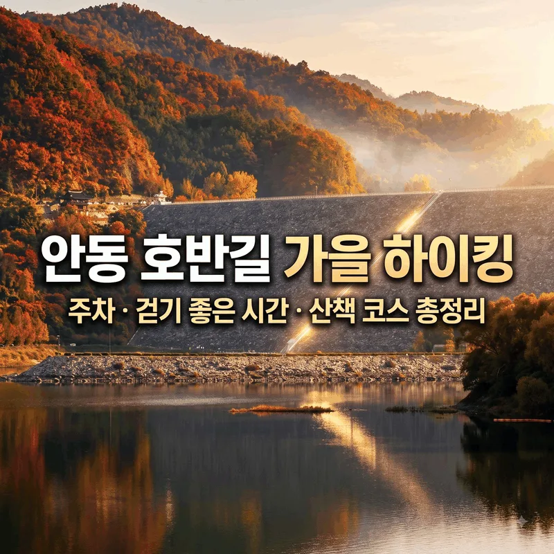 안동호반 나들이길 가을 산행 주차와 걷기 좋은 시간 산책 코스 총정리