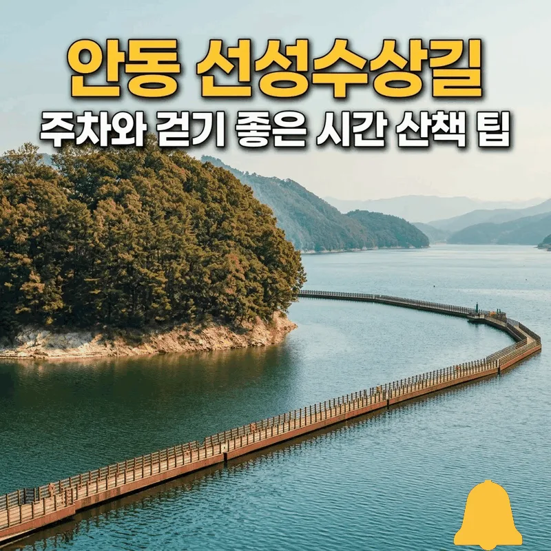 안동 선성수상길 주차와 걷기 좋은 시간 산책 팁