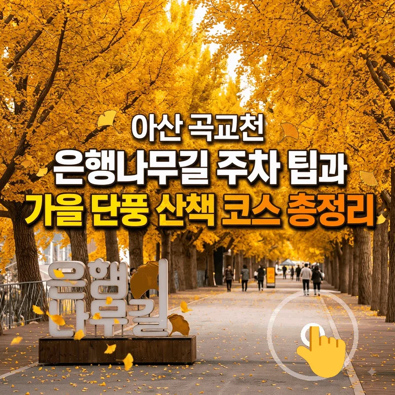 아산 곡교천 은행나무길 주차 팁과 가을 단풍 산책 코스 총정리