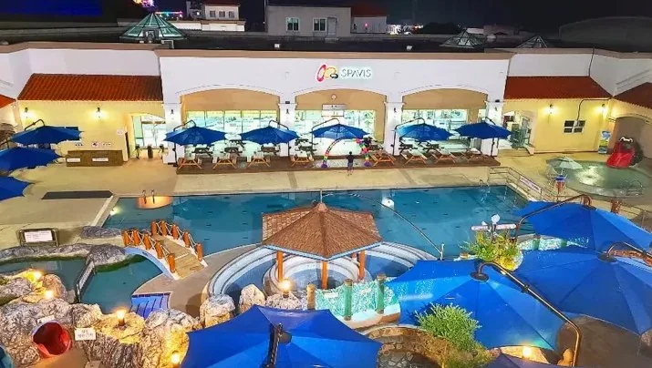아산스파비스 야경 / 사진=아산스파비스