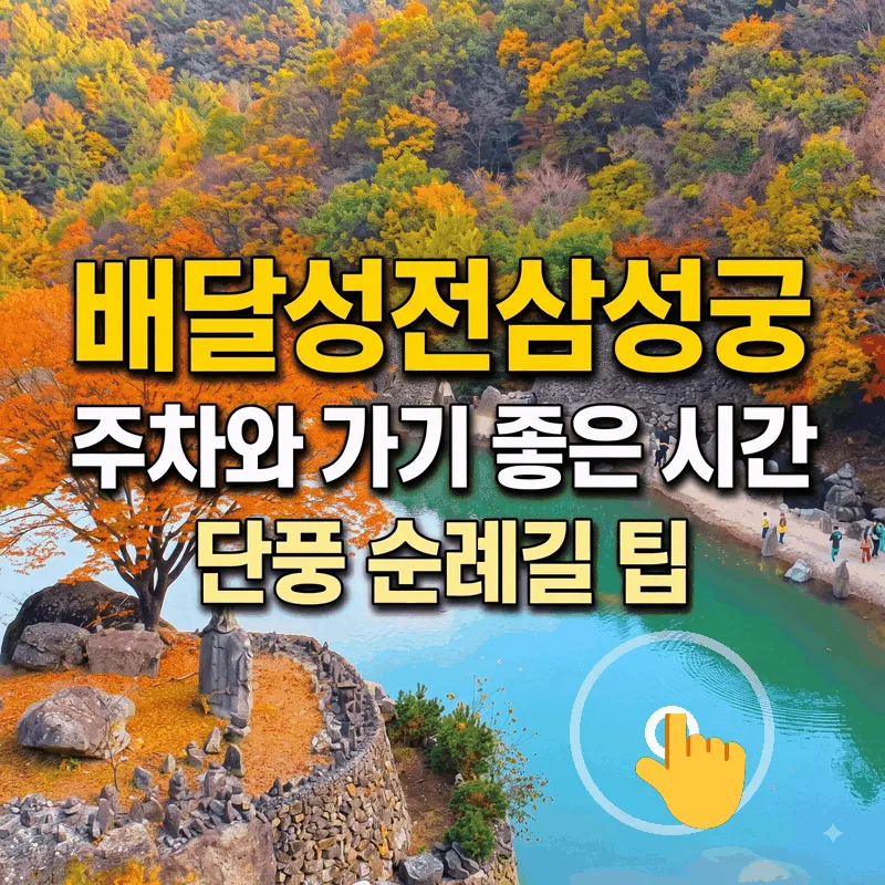 배달성전삼성궁 주차와 가기 좋은 시간 단풍 순례길 팁