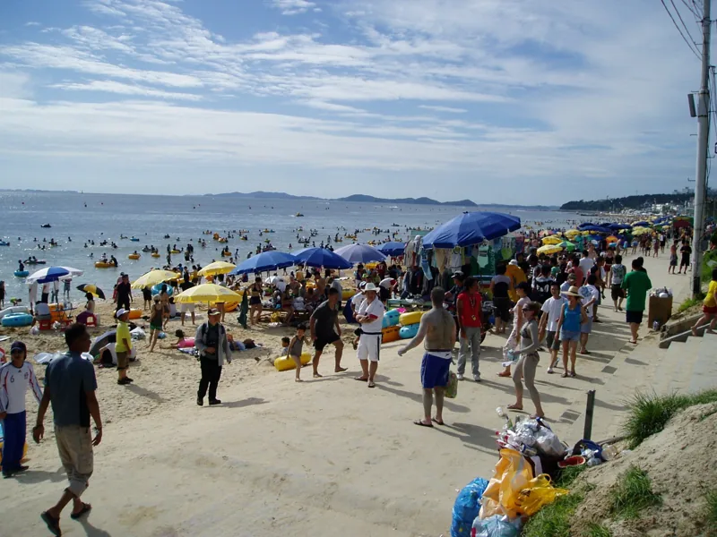 Daecheon Beach during Boryeong Mud Festival - panoramio