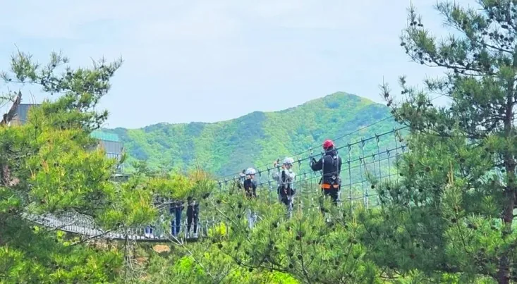 속리산테마파크 출렁다리 / 사진=속리산e레포츠