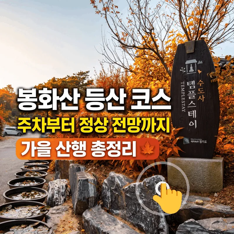 봉화산 등산 코스 주차부터 정상 전망까지 가을 산행 총정리