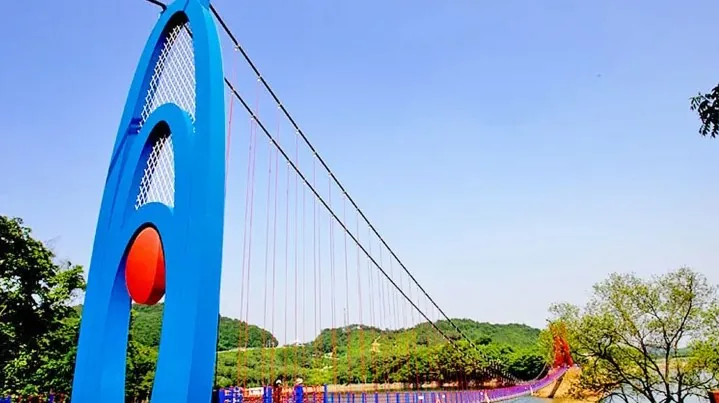 청양 천장호 출렁다리 풍경 / 사진=청양군 문화관광