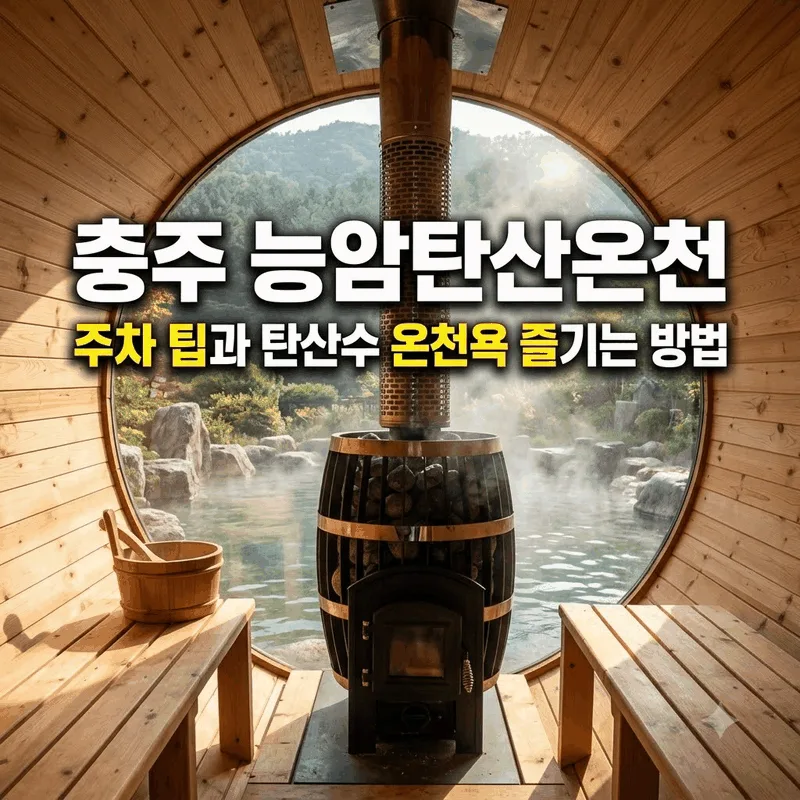 충주 능암탄산온천 주차 팁과 탄산수 온천욕 즐기는 방법