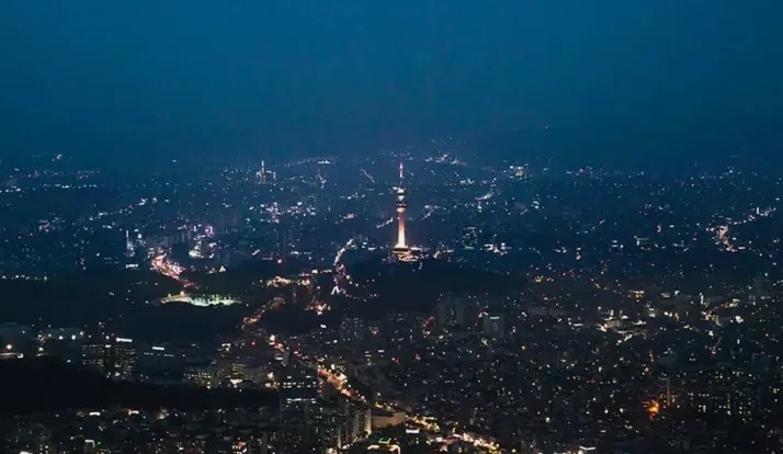 앞산전망대에서 보는 야경 / 사진=대구관광안내