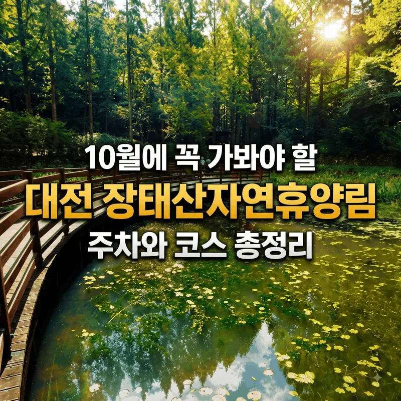 10월에 꼭 가봐야 할 대전 장태산자연휴양림 주차와 코스 총정리