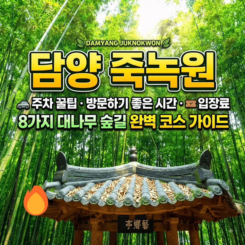 담양 죽녹원 주차 팁과 가기 좋은 시간, 입장료, 8가지 대나무숲 산책 총정리
