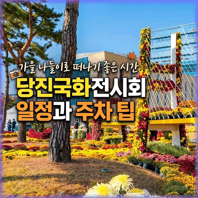 당진국화전시회 일정과 주차 팁, 가을 나들이로 떠나기 좋은 시간