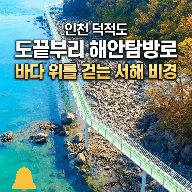 인천 덕적도 도끝부리 해안탐방로 바다 위를 걷는 서해 비경