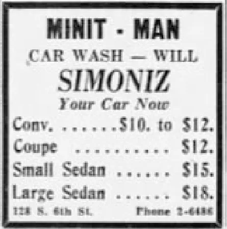 1949 - Minit Car Wash - 22 Apr MC - Allentown PA