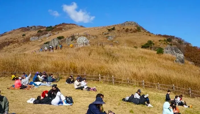 울산 간월재 휴식중인 사람들 / 사진=울산 공식블로그 김희현