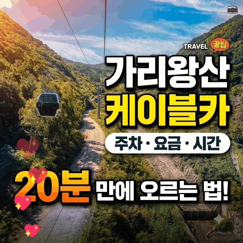 가리왕산 케이블카 주차 요금 시간 20분 만에 오르는 법
