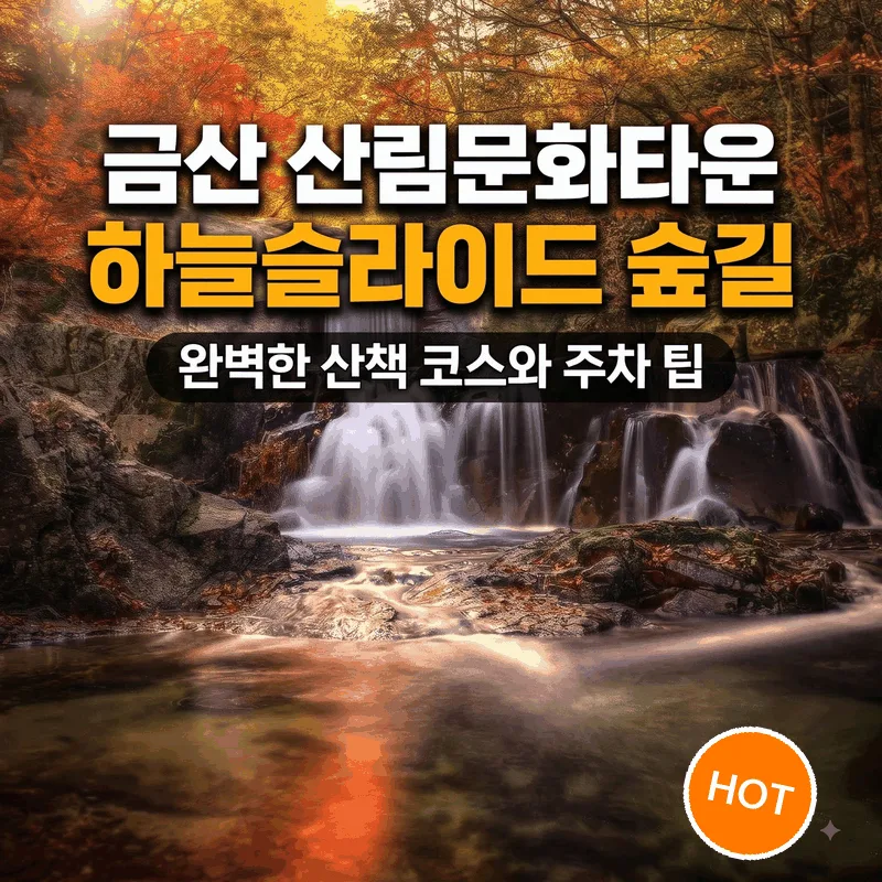 금산 산림문화타운 하늘슬라이드 숲길 완벽하게 걷는 코스와 주차 팁