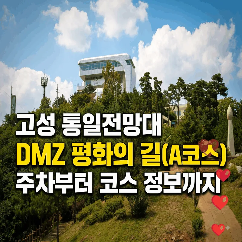 고성 통일전망대 DMZ 평화의 길(A코스) 주차부터 코스 정보까지