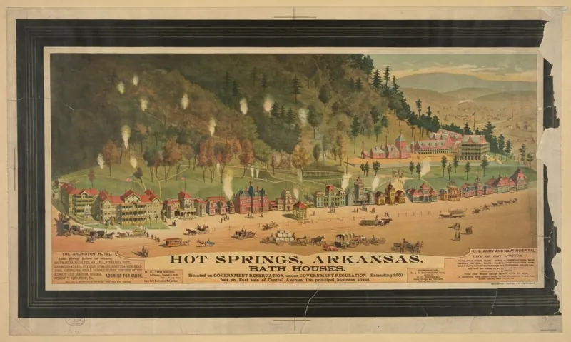 Hot Springs, Arkansas. Bath houses