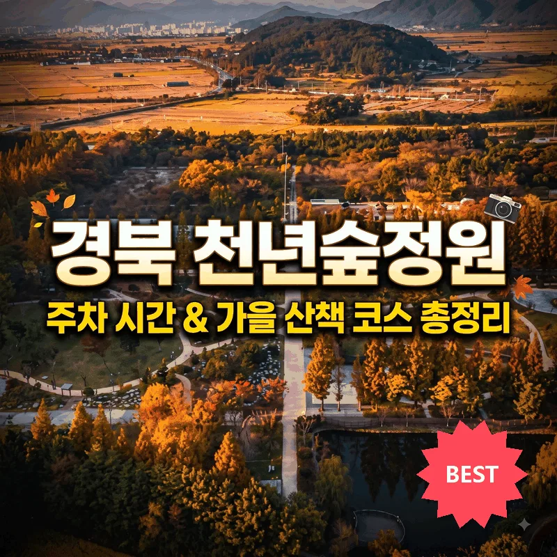 경북천년숲정원 주차 시간과 가을 산책 코스 총정리