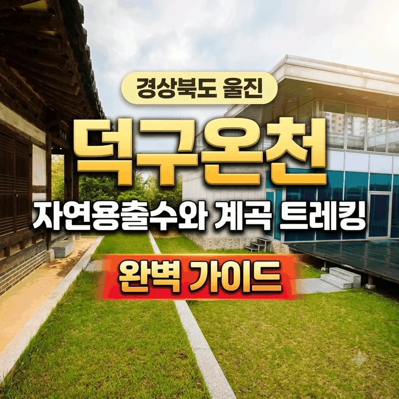경상북도 울진 덕구온천 자연용출수와 계곡 트레킹 완벽 가이드