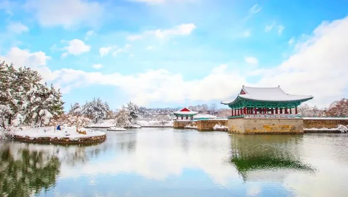 경주 동궁과 월지 설경 / 사진=한국관광공사 김성기