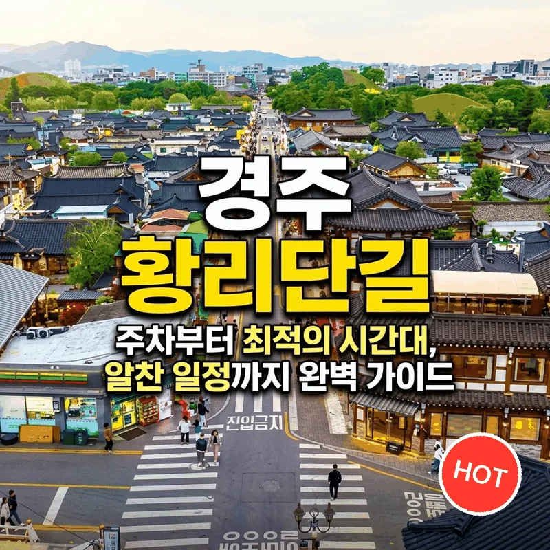 경주 황리단길 주차와 가기 좋은 시간부터 알찬 코스까지 완벽 가이드