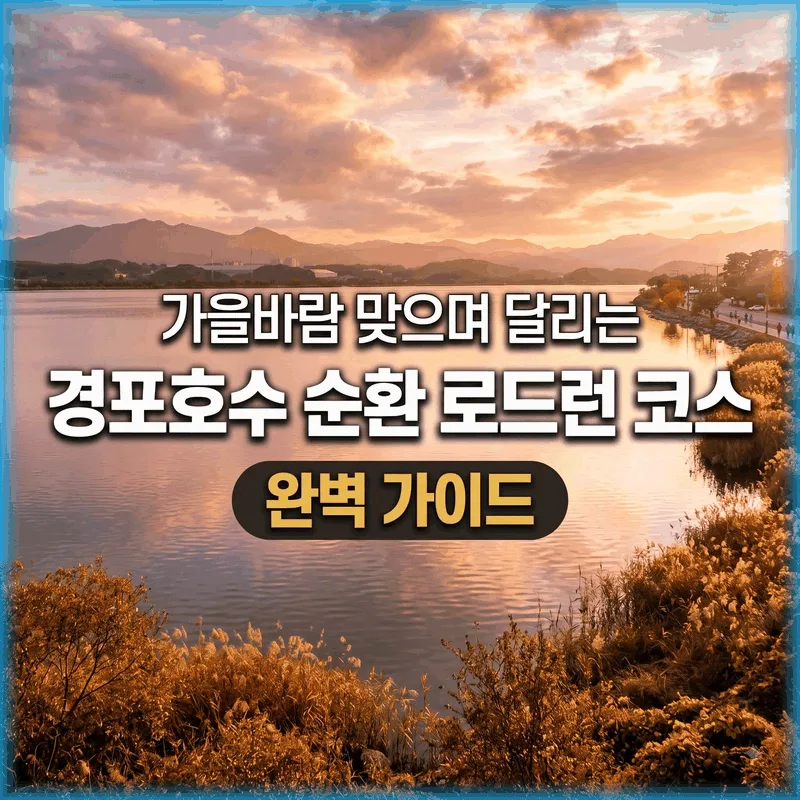 가을바람 맞으며 달리는 경포호수 순환 로드런 코스 완벽 가이드