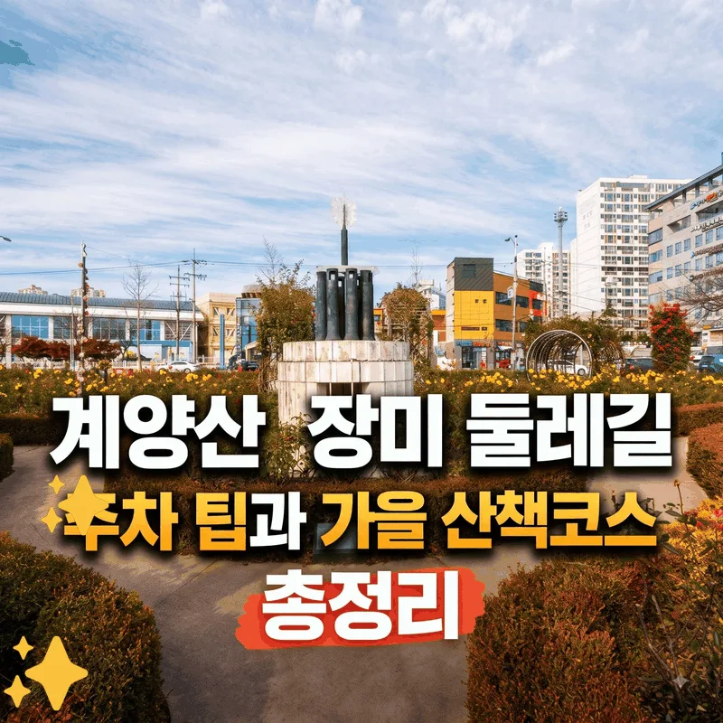 계양산 장미원 둘레길 주차 팁과 가을 산책 코스 총정리