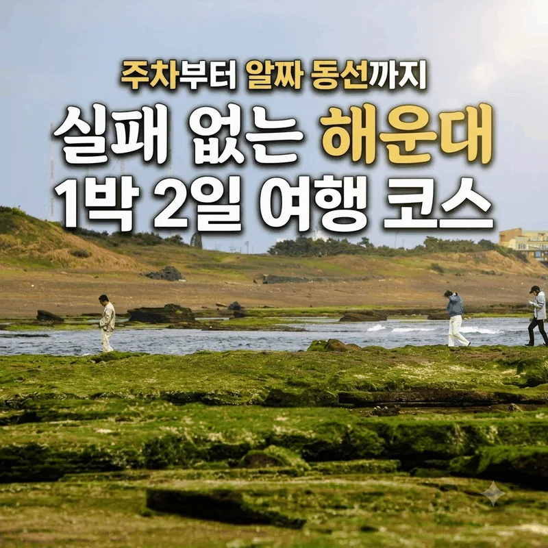 실패 없는 해운대 1박 2일 여행 코스, 주차부터 알짜 동선까지