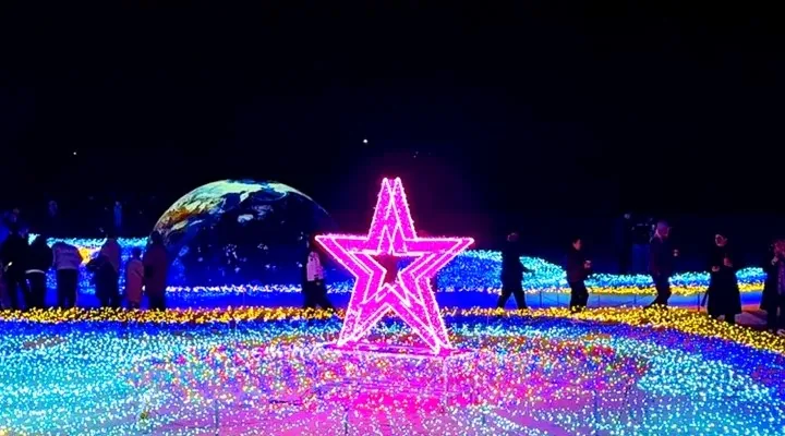 해운대 빛축제 별 조형물 / 사진=해운대구 공식 블로그