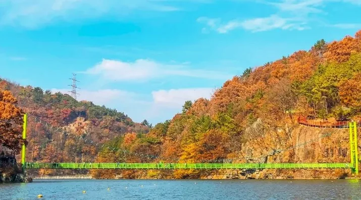 입곡군립공원 출렁다리 풍경 / 사진=함안군 공식 블로그