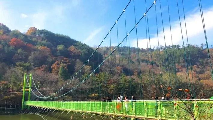 입곡군립공원 출렁다리 / 사진=함안군 공식 블로그