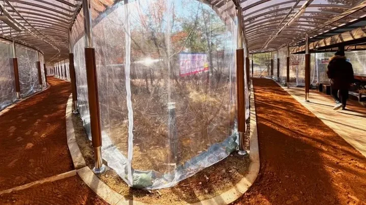 풍산근린3호공원 사계절 황톳길 내부 / 사진= 하남시 공식 블로그