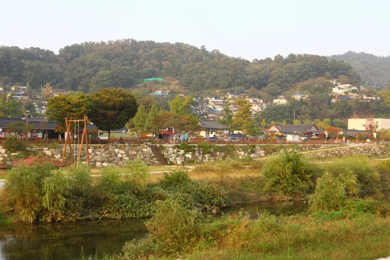 전주천 한벽당 부근