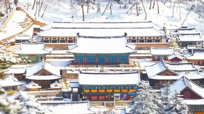 해인사 겨울 전경 / 사진=해인사