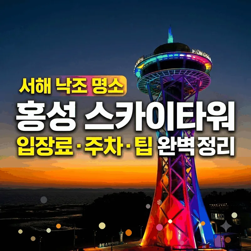 서해 낙조 명소 홍성 스카이타워 입장료 주차 팁 완벽 정리