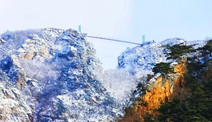 백아산 하늘다리 겨울 풍경 / 사진=화순군 공식 블로그