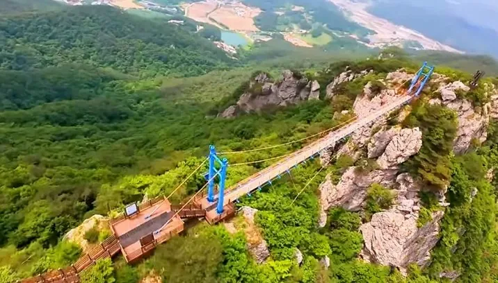 백아산 하늘다리 전경 / 사진=화순군청 유튜브