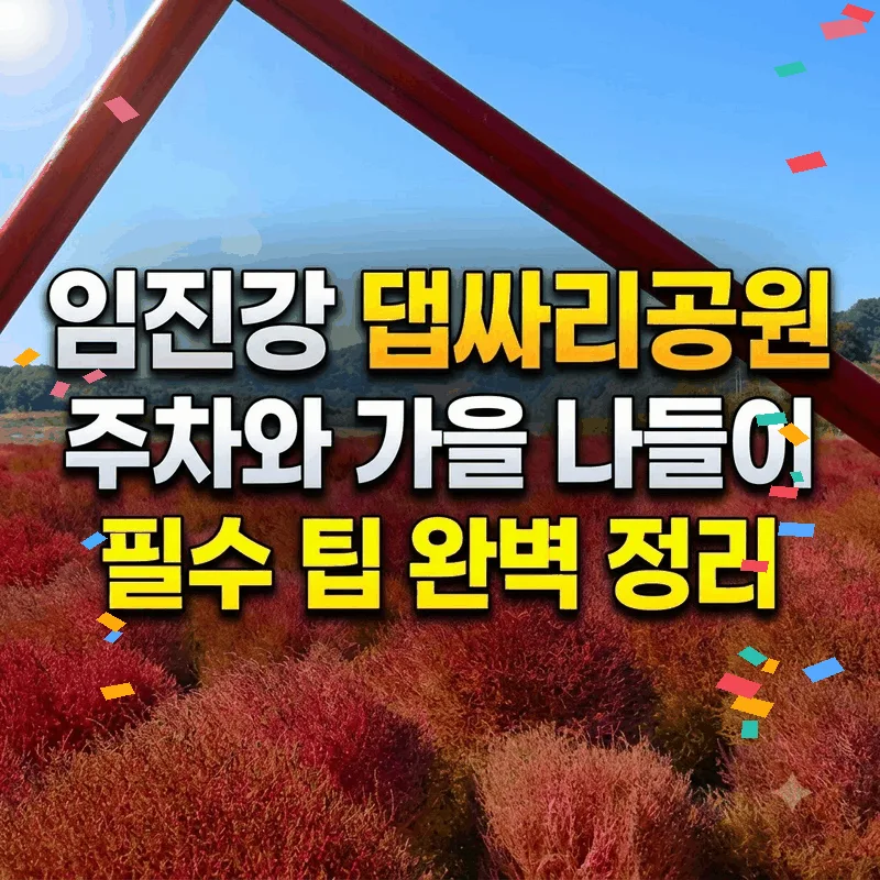 임진강 댑싸리공원 주차와 가을 나들이 필수 팁 완벽 정리