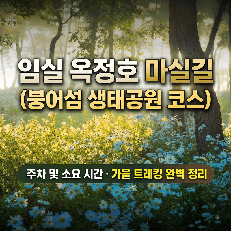 임실 옥정호 마실길(붕어섬 생태공원 코스) 주차 및 소요 시간 가을 산행 총정리