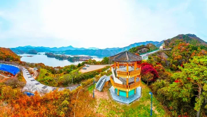 옥정호 국사봉 전망대 / 사진=ⓒ한국관광공사 라이브스튜디오