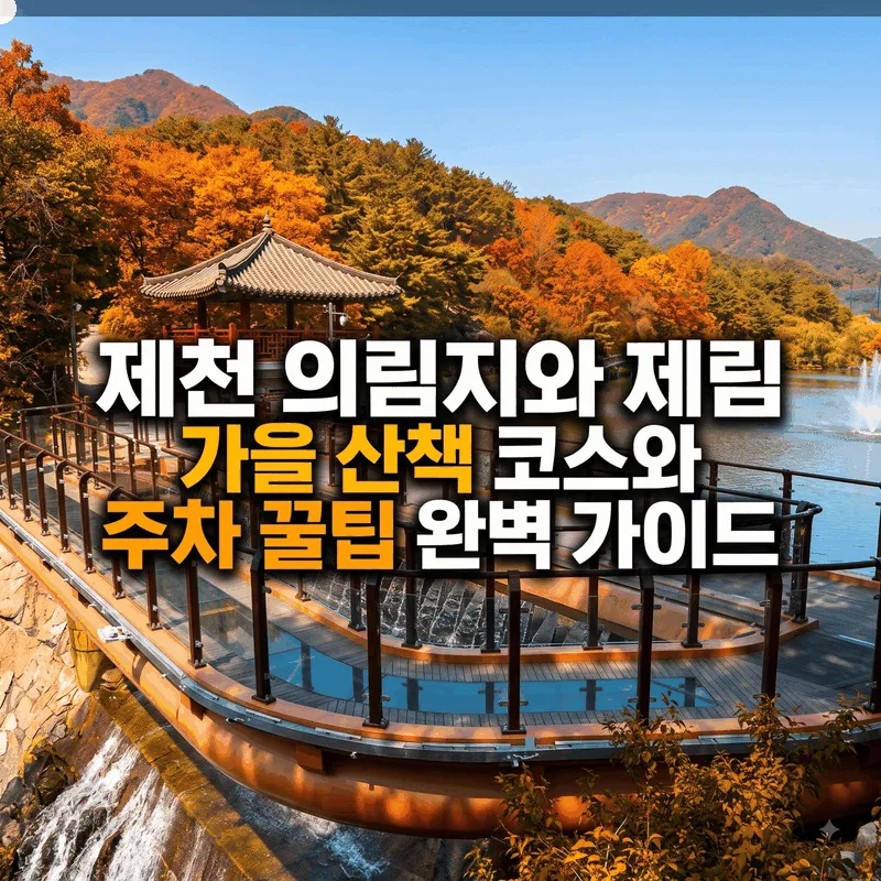 제천 의림지와 제림 가을 산책 코스와 주차 꿀팁 완벽 가이드