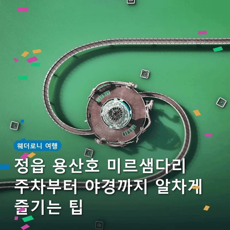 정읍 용산호 미르샘다리 주차부터 야경까지 알차게 즐기는 팁