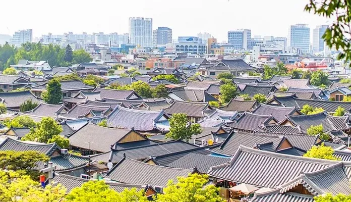 위에서 본 전주 한옥마을 / 사진=전주한옥마을