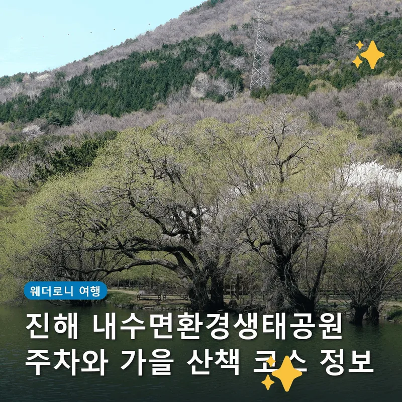 진해 내수면환경생태공원 주차와 가을 산책 코스 정보