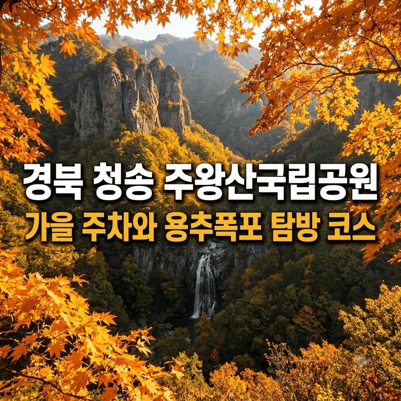 경북 청송 주왕산국립공원 가을 주차와 용추폭포 탐방 코스
