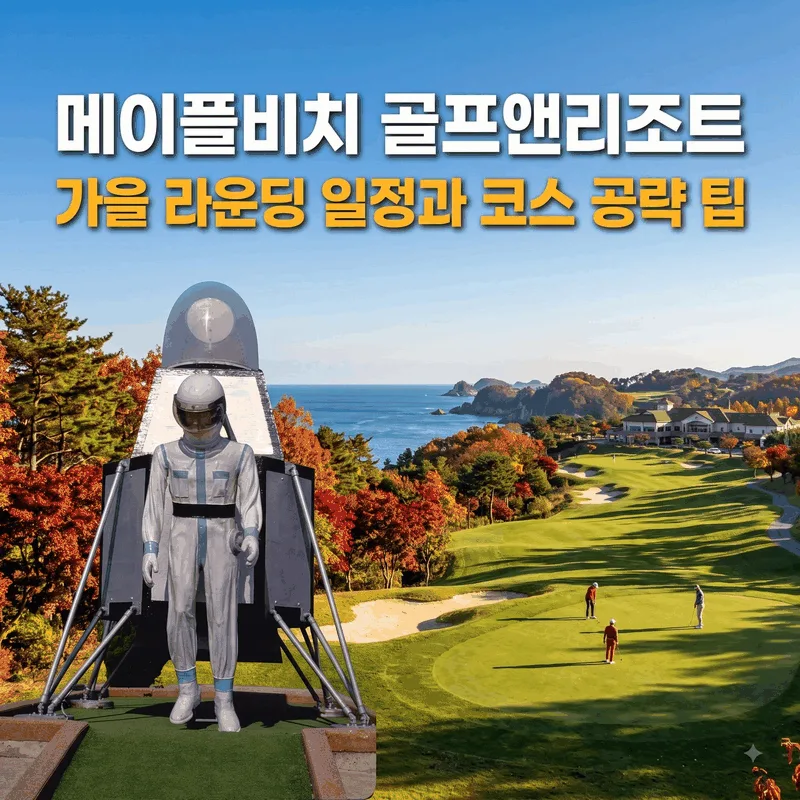메이플비치 골프앤리조트 가을 라운딩 일정과 코스 공략 팁