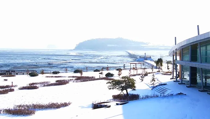 무안황토갯벌랜드 설경 / 사진=무안황토갯벌랜드
