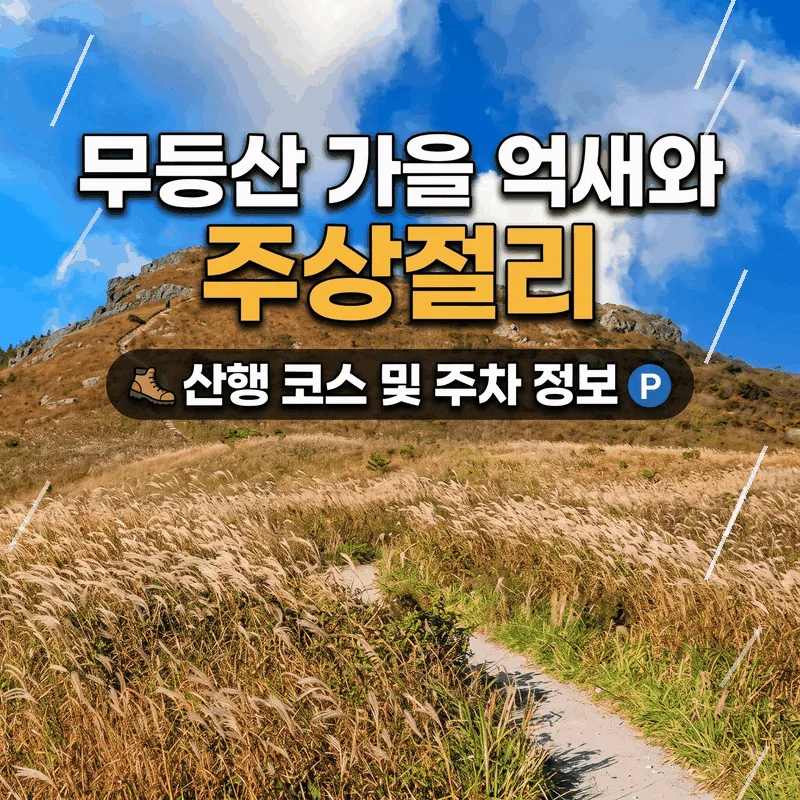 무등산 가을 억새와 주상절리 산행 코스 및 주차 정보