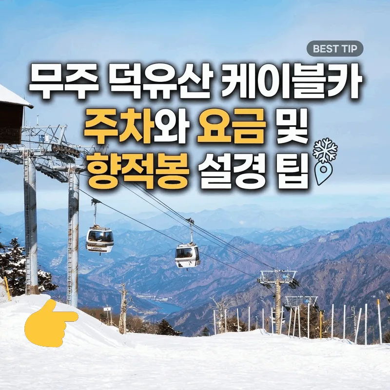 무주 덕유산 케이블카 주차와 요금 및 향적봉 설경 팁